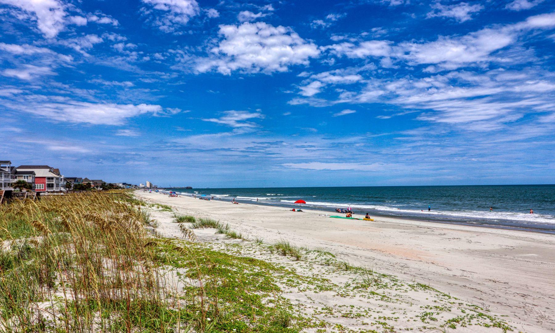 Wide, quiet beach